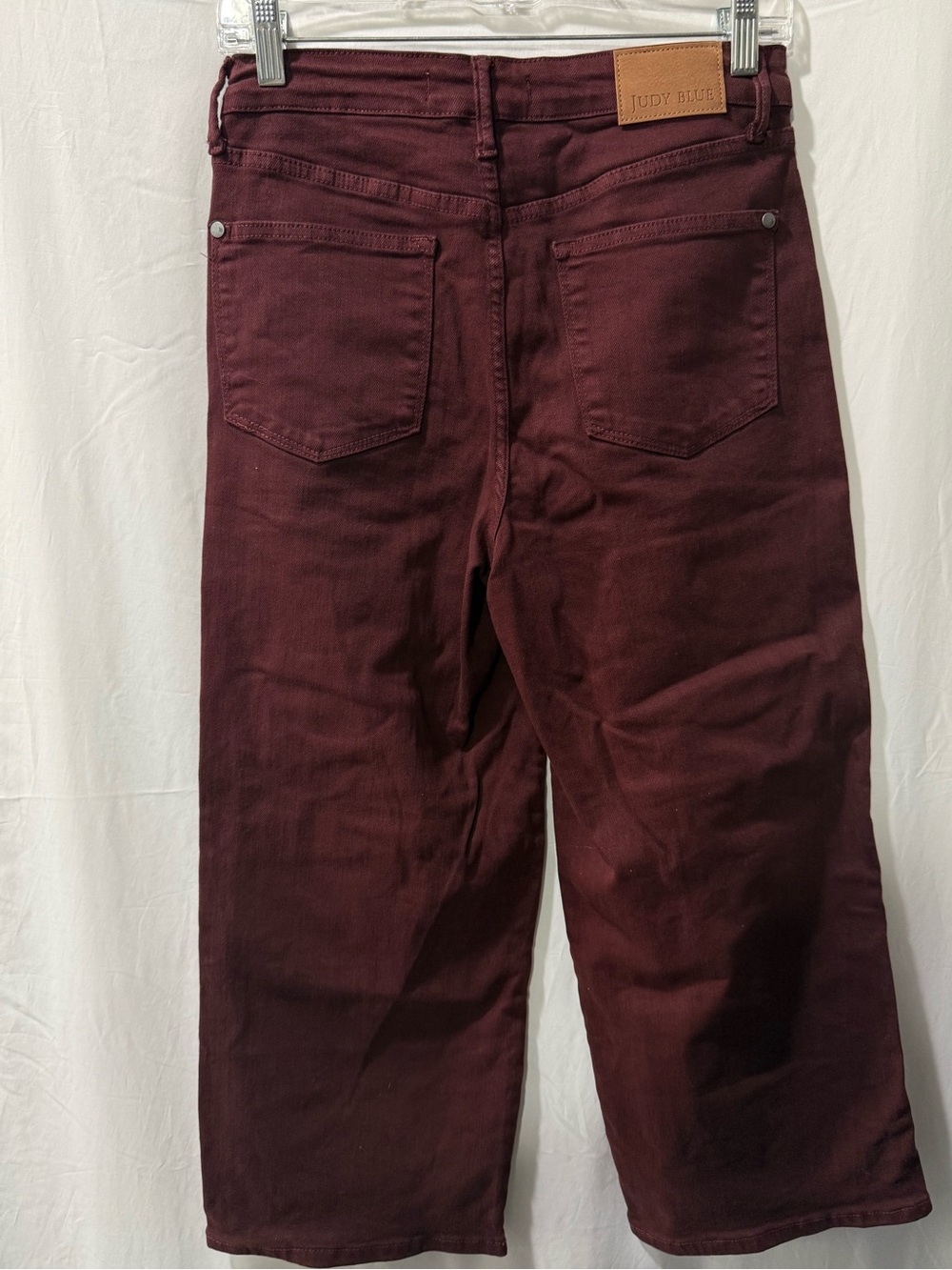 Judy Blue Relaxed Fit Burgundy Jeans - Picture 3 of 4